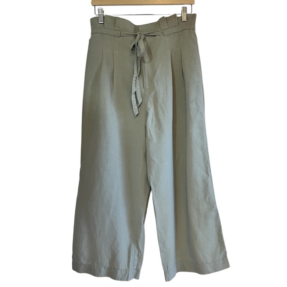 Club Monaco Anreannah Paperbag High Waist Crop Pants size 10 excellent condition - Picture 5 of 15